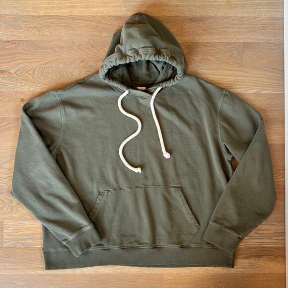 Pact Hoodie Sweatshirt Organic Cotton Pullover Olive Green Womens Size XL - Picture 2 of 9